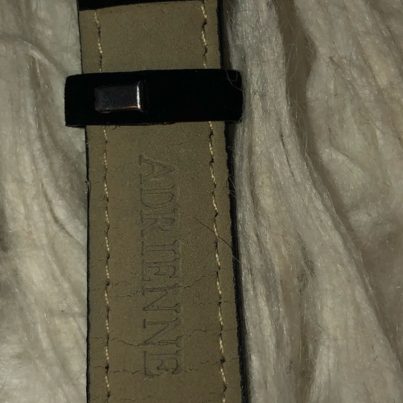 Black suede and crystal watch. - Picture 7 of 7